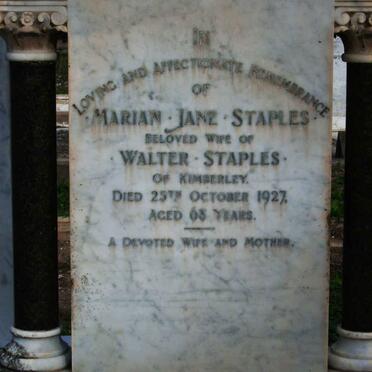 STAPLES Marian Jane -1927