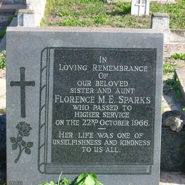 SPARKES Florence M.E. -1966