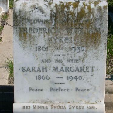 SYKES Frederick William 1861-1932 &amp; Sarah Margaret 1866-1940 :: SYKES Minnie Rhoda 1883-1951