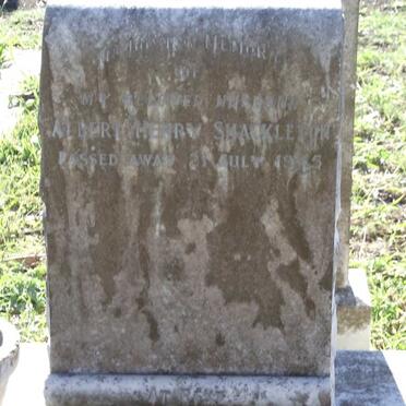 SHACKLETON Albert Henry  -1945