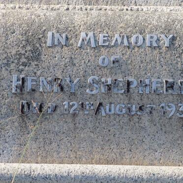 SHEPHERDD Henry -1932
