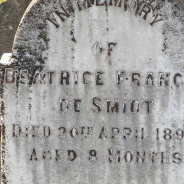 SMIDT Beatrice Frances de 1897-1898