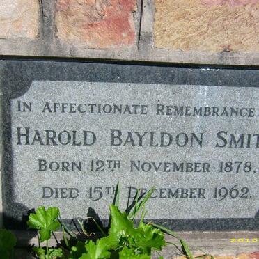SMITH Harold Bayldon 1878-1962