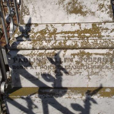 SODERBERG Pauline Ellen 1876-1911