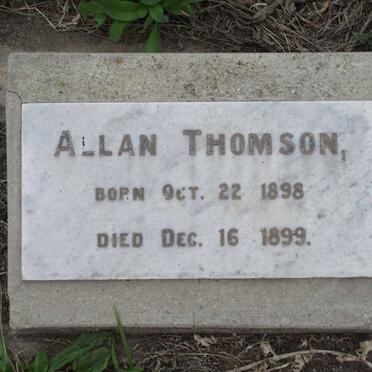 THOMSON Allan 1898-1899