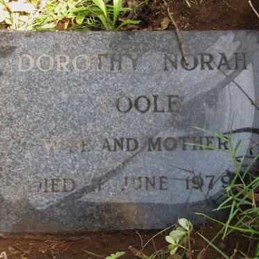 TOOLE Dorothy Norah -1979