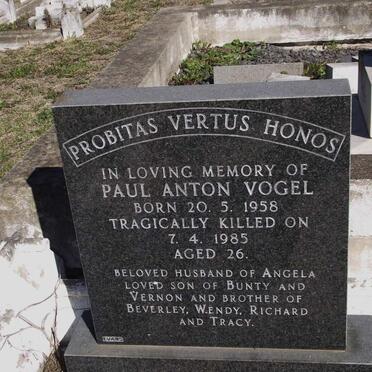 VOGEL Paul Anton 1958-1985