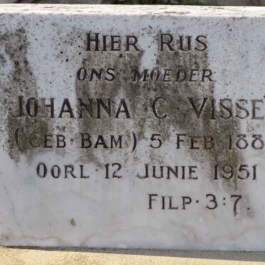 VISSER Johanna C. nee BAM 1883-1951