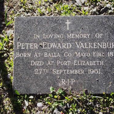 VALKENBURG Peter Edward 1877-1961