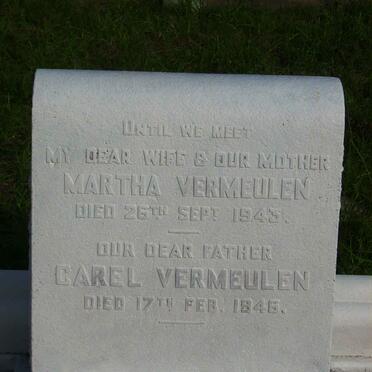 VERMEULEN Carel -1946 &amp; Martha -1943 