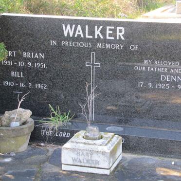 WALKER Bill 1910-1962 :: WALKER Dennis 1925-1978 :: WALKER Robert Brain 1951-1951