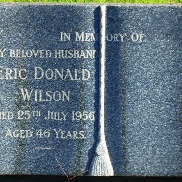 WILSON Eric Donald -1956