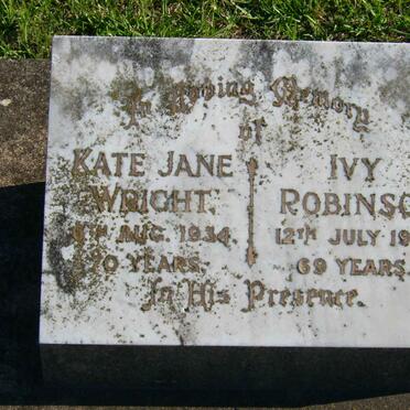 WRIGHT Kate Jane -1934 :: ROBINSON Ivy -196? 