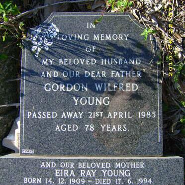YOUNG Gordon Wilfred -1985 &amp; Eira Ray 1909-1994