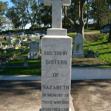Erected by the Sisters of Nazareth
