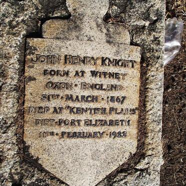 KNIGHT John Henry 1867-1922