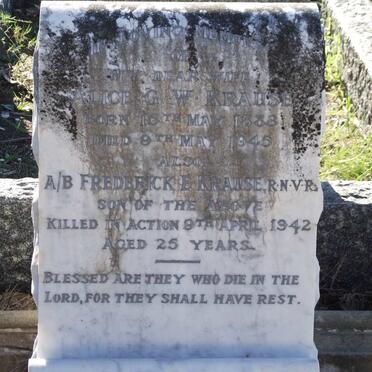 KRAUSE Alice G.W. 1883-1945 :: KRAUSE Frederick E. -1942