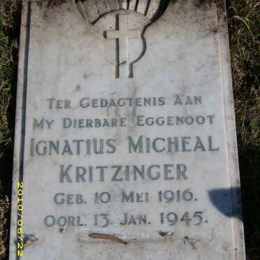 KRITZINGER Ignatius Micheal 1916 - 1945