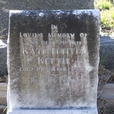 KETTLE Kate Letitia -1939
