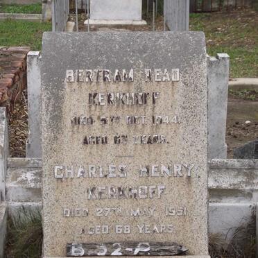 KERKHOFF Bertram Read -1944 :: KERKHOFF Charles Henry -1951