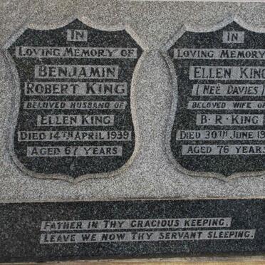 KING Benjamin Robert -1939 &amp; Ellen DAVIES -1957