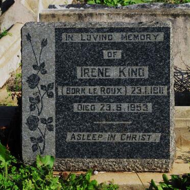 KING Irene nee LE ROUX 1911-1953