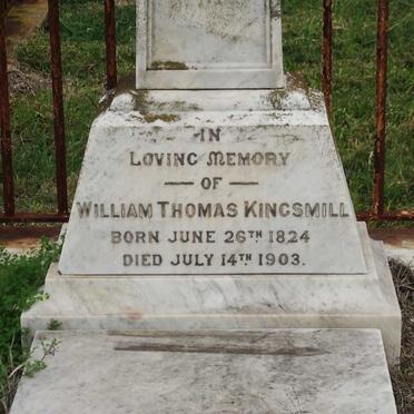 KINGSMILL William Thomas 1824-1903