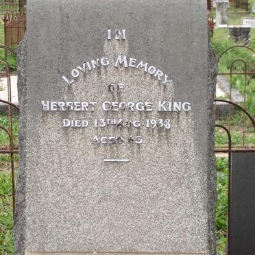 KING Herbert George -1938