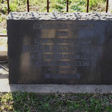 KANNEMEYER John -1945