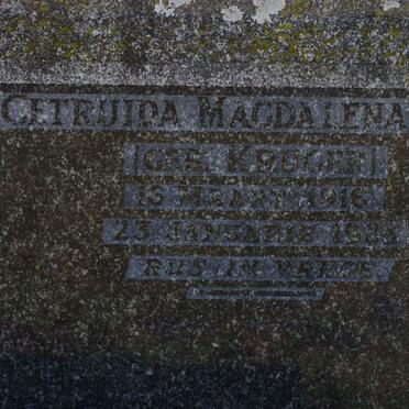 KLEINHANS Getruida Magdalena nee KROGER 1916-1988