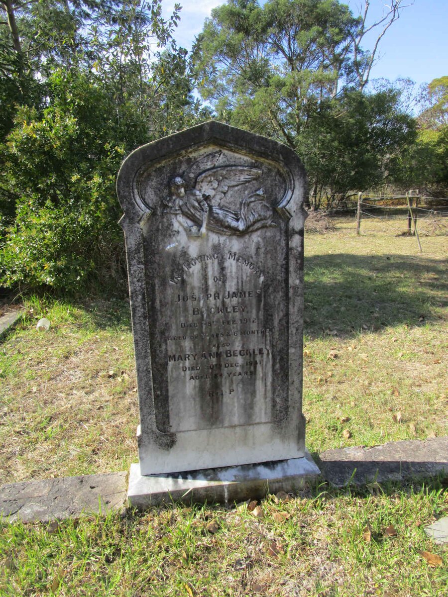 BECKLEY Joseph James -1912 &amp; Mary Ann -1931