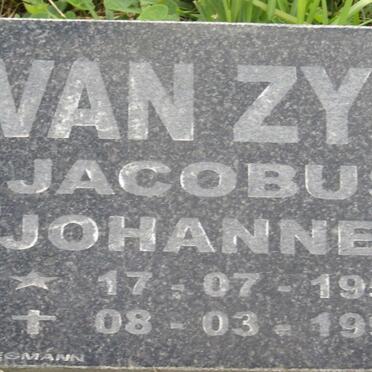 ZYL Jacobus Johannes, van 1956-1998