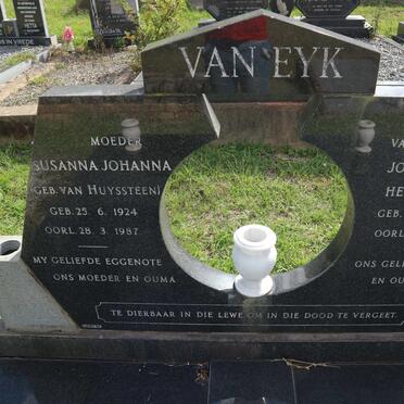 EYK Johan Hendrik, van 1921-1988 &amp; Susanna Johanna VAN HUYSSTEEN 1924-1987
