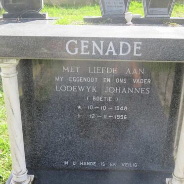 GENADE Lodewyk Johannes 1948-1996