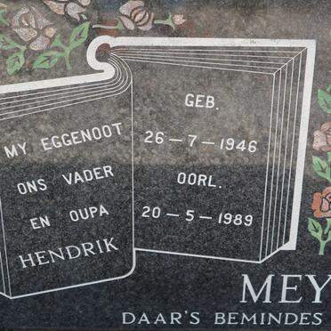 MEYER Hendrik 1946-1989