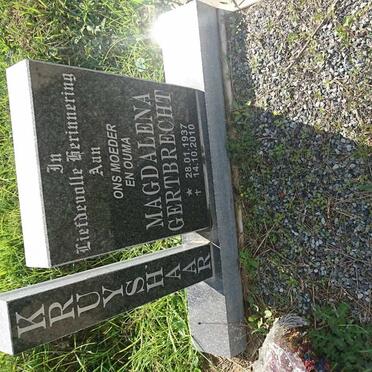 KRUYSHAAR Magdalena Gertbrecht 1937-2010