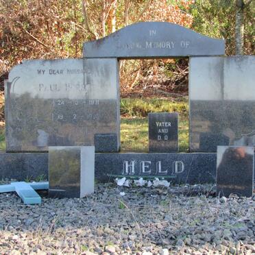 HELD Paul Horst 1931-1985