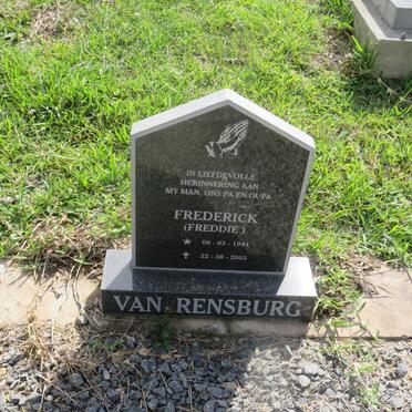 RENSBURG Frederick, van 1944-2003
