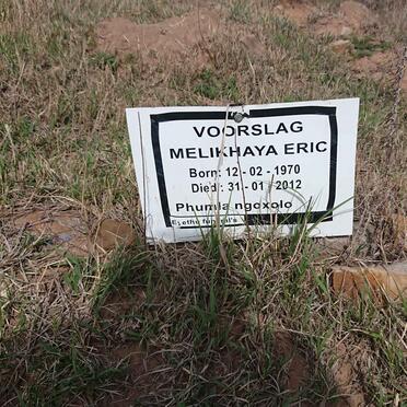 VOORSLAG Melikhaya Eric 1970-2012