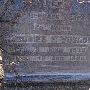 VOSLOO Andries F. 1873-1940