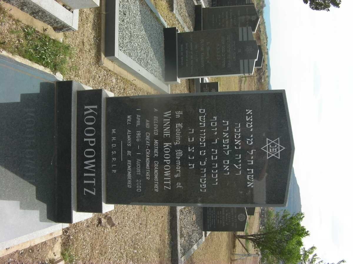 KOOPOWITZ Winnie 1906-2000