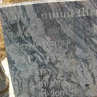 AMBRAAL Mary nee STEFAANS 1955-2001