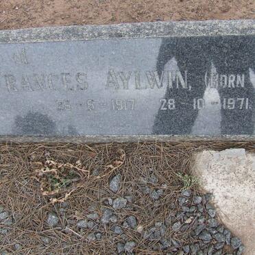 AYLWIN Frances nee PREISS 1917-1971