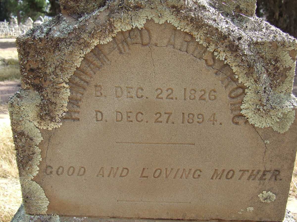 ARMSTRONG Hannah McD 1826-1894