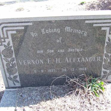 ALEXANDER Vernon E.H. 1937-1968