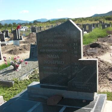 BAM Nada Nosipho, Sishuba 1947-2004