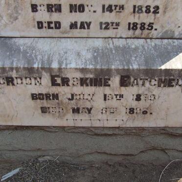 BATCHELOR Gordon Erskine 1889-1896 