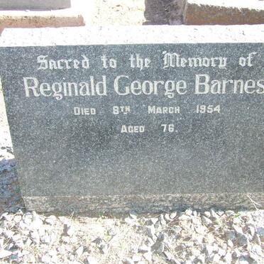 BARNES Reginald George -1954