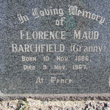 BARCHFIELD Florence Maud 1886-1967