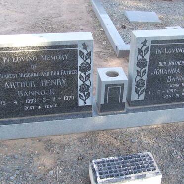 BANNOCK Arthur Henry 1893-1970 &amp; Johanna Christina RIECK 1887-1974